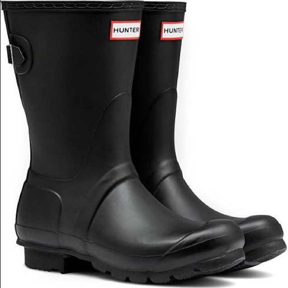 Hunter Shoes - Short Hunter Boots adjustable back